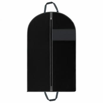 Чехол для одежды на молнии с ручками дорожный 60х120 см, черный, SHAMAANI, 609603 - Премиум Сервис