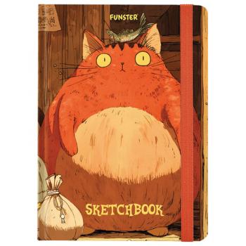 Скетчбук, белая бумага 120г/м 145х203мм, 80л, резинка, твердый, BRAUBERG ART DEBUT, Дизайн 3, 116898 - Премиум Сервис