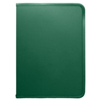 Папка объемная на молнии пластиковая на 4 кольцах, 35 мм, А4, BRAUBERG PIXEL,темно-зеленая, 0,7 мм, 273079 - Премиум Сервис