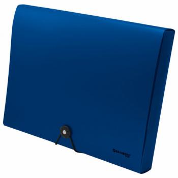 Папка-короб на резинках СИНЯЯ, А4, BRAUBERG, 40 мм, 0,8 мм, 273081 - Премиум Сервис