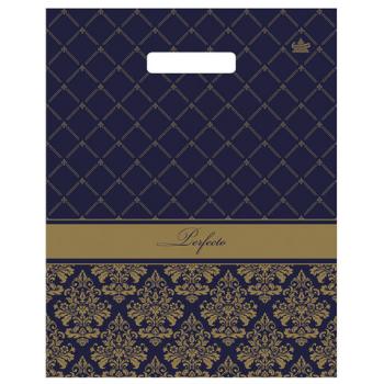 Пакет с вырубной ручкой, 37х30см, "Перфекто Вензель", 90мкм, ШК5339, н00153471 - Премиум Сервис