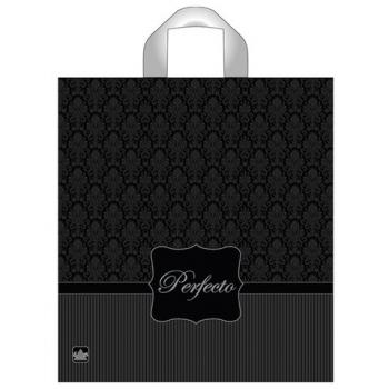 Пакет с петлевой ручкой ПВД, 40х37см, "Перфекто Сильвер", 95мкм, ШК0457, н00093901 - Премиум Сервис