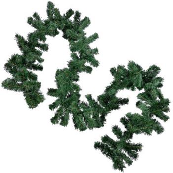 Гирлянда хвойная, длина 270 см, диаметр 20 см, "Хмаs Time", ПВХ, ЗОЛОТАЯ СКАЗКА, 592602 - Премиум Сервис