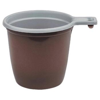 Чашка одноразовая для чая кофе 200мл UPAX UNITY, КОМПЛЕКТ 1000шт (20*50шт), бело-кори - Премиум Сервис