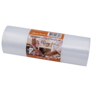 Мешок кондитерский одноразовый 60см КОМПЛЕКТ 100шт в рулоне, ПЛОТНЫЙ 90 мкм, AleksPar, А60-100 - Премиум Сервис