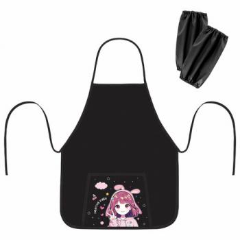 Фартук с нарукавниками для уроков труда ПИФАГОР, 1 карман, 46х54 см, Anime girl, 273624 - Премиум Сервис