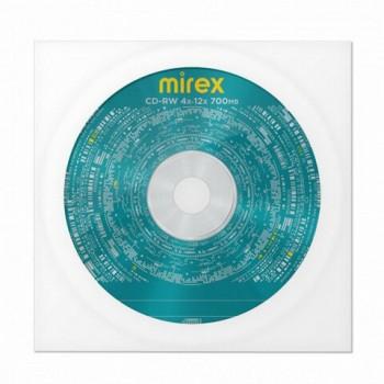 Диск CD-RW MIREX, 700 Мб 4-12x бумажный конверт, 1 штука, UL121002A8C - Премиум Сервис