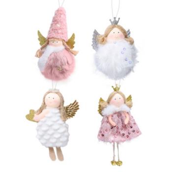 Украшение елочное 16 см, "Принцесса", полиэстер, ассорти 4 дизайна, ЗОЛОТАЯ СКАЗКА, 592608 - Премиум Сервис