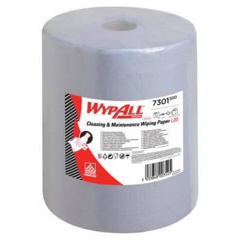 Бумага протирочная KIMBERLY-CLARK Wypall L20, 500 листов в рулоне, 33х38 см, 2-слойная, голубая, 7301 - Премиум Сервис