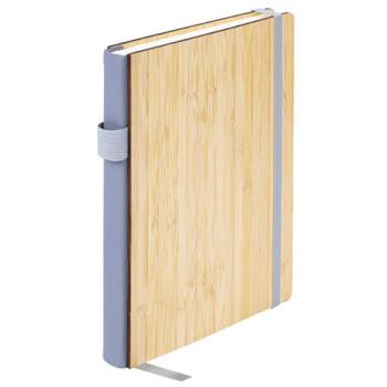 Ежедневник недатированный А5 145х213мм BRAUBERG "Bamboo", резинка, держатель, 160л, коричневый, 117137 - Премиум Сервис