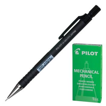 Карандаш механический PILOT Н-165, корпус черный, прорезиненный, ластик, 0,5 мм, H-165 B - Премиум Сервис