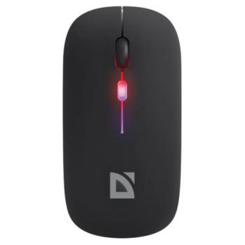 Мышь беспроводная DEFENDER Coda MB-261, 2.4ГГц+BT, радужная, 3кнопки+1колесо, 300мАч, черная, 52261 - Премиум Сервис