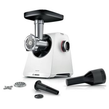 Мясорубка BOSCH MFWS420W, мощность 1900Вт, производ.2,5 кг/мин, металл. шнек, реверс, - Премиум Сервис