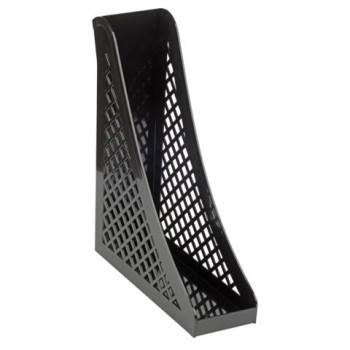 Лоток вертикальный для бумаг BRAUBERG ECO, 240х80х290 мм, сетчатый, черный, 239014 - Премиум Сервис