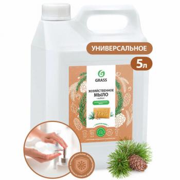 Мыло жидкое хозяйственное 5 кг, GRASS, с маслом кедра, 125581 - Премиум Сервис