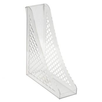 Лоток вертикальный для бумаг BRAUBERG ECO, 240х80х290 мм, сетчатый, прозрачный, 239016 - Премиум Сервис