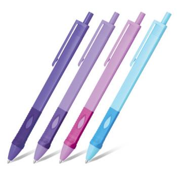 Ручка шариковая автомат. эргономичная с грипом STAFF "Profit 500 PASTEL COLOR", СИНЯЯ, узел 0,7 мм, линия письма 0,35 мм, 144492 - Премиум Сервис