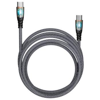 Кабель TypeC-TypeC, 1 м, 3 А, SMARTBUY, для быстрой зарядки и передачи данных, черный 18140, FCTRANSP-BLACK - Премиум Сервис