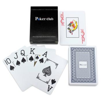 Карты игральные пластиковые "Poker club", ассорти, 54 шт., 8,7 х 6,3 см, 25 мкм, ИН-9121, ИН-9130, ИН-4382 - Премиум Сервис