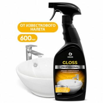 Средство для чистки сантехники кислотное 600 мл, GRASS GLOSS PROFESSIONAL, триггер, 125533 - Премиум Сервис