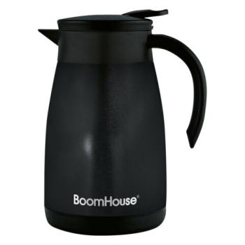 Чайник-термос 1л COFFEE BREAK, нержавеющая сталь SUS304, черный, ТЕРМОЧАЙНИК, BOOMHOUSE (БумХаус), 700328 - Премиум Сервис