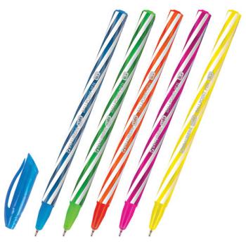 Ручка шариковая масляная BRAUBERG KIDS "TWIST", СИНЯЯ, корпус ассорти, пишущий узел 0,7 мм, линия письма 0,35 мм, 144104 - Премиум Сервис