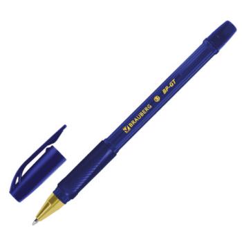 Ручки шариковые BRAUBERG "BP-GT GLD BLUE", НАБОР 5 ШТУК, СИНИЕ, пишущий узел 0,7 мм, линия письма 0,35 мм, 144511 - Премиум Сервис
