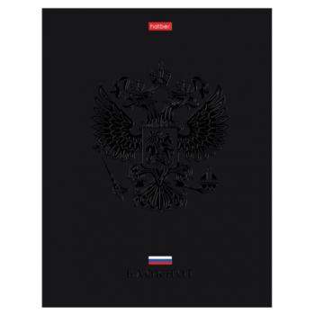 Блокнот А5 167х216 мм, 80 л., твёрдый, клетка, матовая ламинация, лак, блок 5 цв., HATBER, "Россия", 085282, 80ББ5лолВ130989 - Премиум Сервис