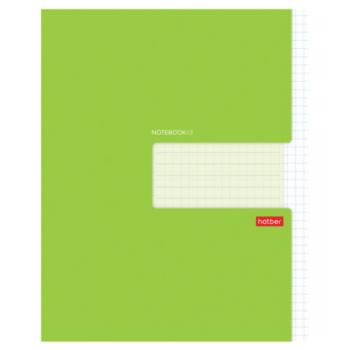 Тетрадь А5 48 л., HATBER скоба, клетка, обложка картон, "Зеленая", 074512, 48Т5В1_27563 - Премиум Сервис