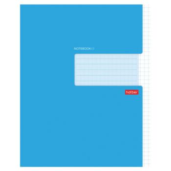 Тетрадь А5 48 л., HATBER скоба, клетка, обложка картон, "Синяя", 074511, 48Т5В1_27561 - Премиум Сервис