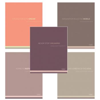 Тетрадь А5, 96 л., HATBER, скоба, клетка, Soft-touch ламинация, "Мечтай!" (микс в спайке), 090512, 96Т5лВ1 - Премиум Сервис