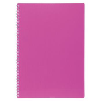 Тетрадь обложка пластик, А4, 80 л., гребень, клетка, HATBER, "LINE NEON" Розовая, 081545, 80Т4В1гр_03033 - Премиум Сервис