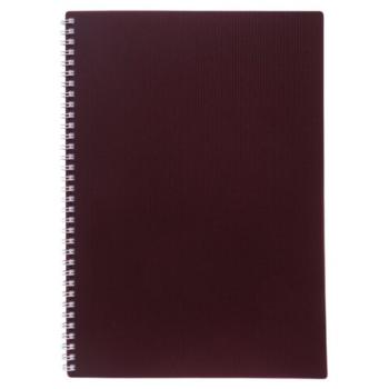 Тетрадь обложка пластик, А4, 80 л., гребень, клетка, HATBER, "VELVET" Бордо, 081564, 80Т4В1гр_01606 - Премиум Сервис