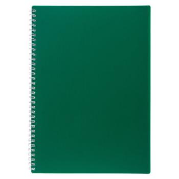 Тетрадь обложка пластик, А4, 80 л., гребень, клетка, HATBER, "VELVET" Зеленая, 081563, 80Т4В1гр_01607 - Премиум Сервис