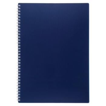 Тетрадь обложка пластик, А4, 80 л., гребень, клетка, HATBER, "VELVET" Синяя, 081562, 80Т4В1гр_01609 - Премиум Сервис