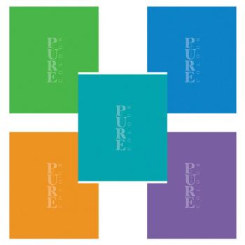 Тетрадь А5 48 л., HATBER-ECO скоба, офсет №2 ЭКОНОМ, клетка, обложка картон, PUREcolour (микс), 092115, 48Т5C1 - Премиум Сервис