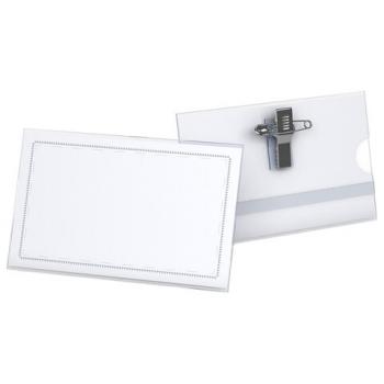 Бейдж горизонтальный ERICH KRAUSE (90х57 мм), с металлической клипсой и булавкой, 7078 - Премиум Сервис