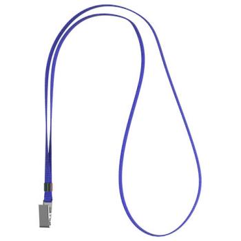 Лента для бейджей ERICH KRAUSE, 42 см, металлический клип, синяя, 63716 - Премиум Сервис