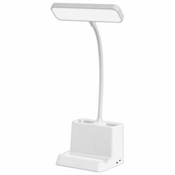 Настольная лампа светильник беспроводная SONNEN PT-302, органайзер, USB, LED, 3 Вт, 3 режима, 238783 - Премиум Сервис