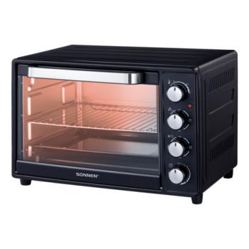 Мини-печь электрическая SONNEN EO-HL38K, 2000 Вт, 38 л, 3 режима нагрева, режим конвекции, таймер, механическое управление, черная, 458306 - Премиум Сервис