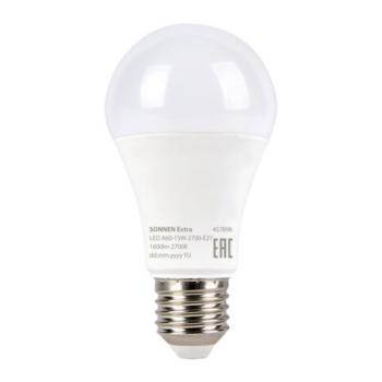 Лампа светодиодная SONNEN EXTRA, 15 (130) Вт, Е27, груша, теплый белый, 30000 ч, LED A60-15W-2700-Е27, 457896 - Премиум Сервис