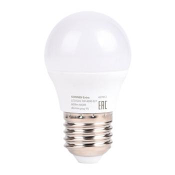 Лампа светодиодная SONNEN EXTRA, 7 (60) Вт, E27, шар, нейтральный белый, 30000 ч, LED G45-7W-4000-Е27, 457912 - Премиум Сервис
