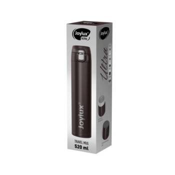 Термокружка 520 мл из нержавеющей стали SUS304, JOYLUX ULTRA BROWN, матовый коричневы, 700279 - Премиум Сервис