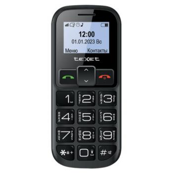 Телефон мобильный TEXET TM-B322, 2 SIM, 1,44", microSD, FM, MP3, фонарик, SOS, черный, 127347 - Премиум Сервис