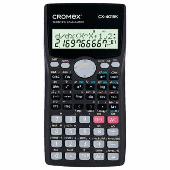 Калькулятор инженерный CROMEX CX-401BK (155х80 мм), 401 функция, 10+2 разрядов, черный, 273833 - Премиум Сервис
