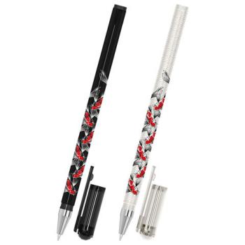 Ручка шариковая с принтом FUNSTER STICK "FISH KOI", СИНЯЯ, SOFT TOUCH покрытие, узел 0,7 мм, линия письма 0,35 мм, 144388 - Премиум Сервис