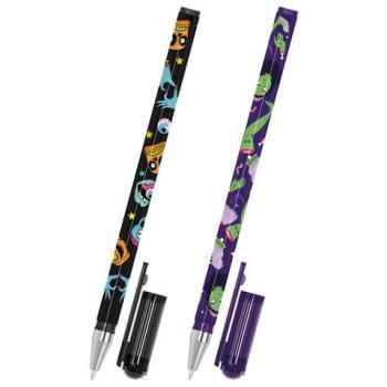 Ручка шариковая с принтом FUNSTER STICK "MONSTERS", СИНЯЯ, SOFT TOUCH покрытие, узел 0,7 мм, линия 0,35 мм, 144390 - Премиум Сервис