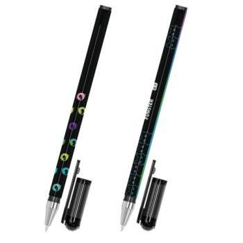 Ручка шариковая с принтом FUNSTER STICK "BLACK CAT", СИНЯЯ, SOFT TOUCH покрытие, узел 0,7 мм, линия 0,35 мм, 144391 - Премиум Сервис