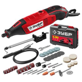 Гравер электрический 160 Вт, d 3.2 мм, 41 предмет, кейс, ЗУБР Мастер ЗГ-160 КН41 - Премиум Сервис