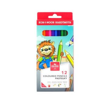 Карандаши цветные KOH-I-NOOR "LION", 12цв., 2,8мм, европодвес, 3552/12, 3552012034KS - Премиум Сервис